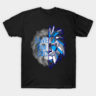 Day 1- Iblis- Geometric Asiatic Lion T-Shirt